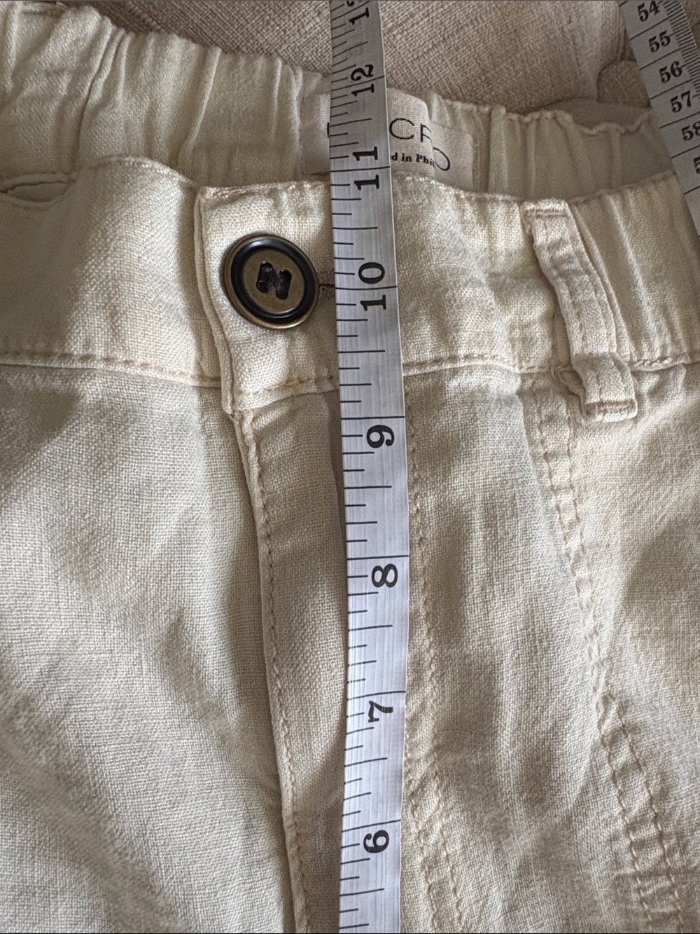 Pilcro Women's Cargo Pants in Cream NWOT - Picture 7 of 9